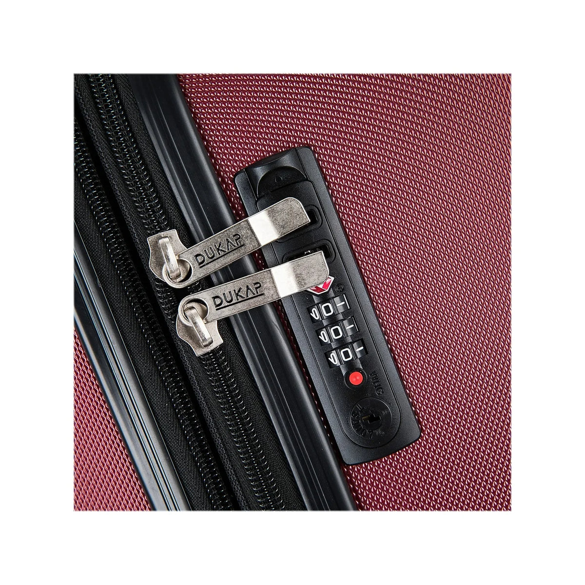 DUKAP Intely 2-Piece Plastic Luggage Set Wine (DKINT0SM-WIN)