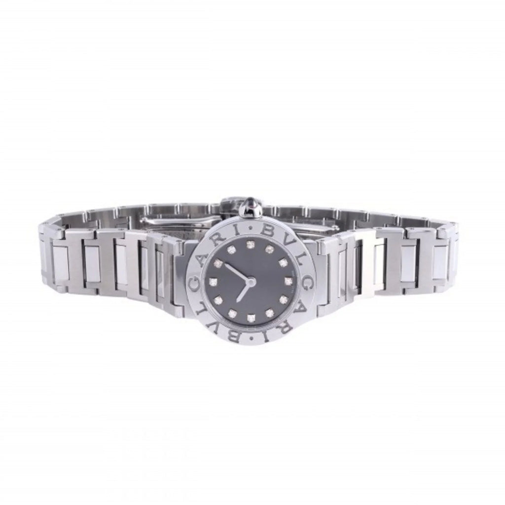 Pre-Owned Bulgari BVLGARI BBL23C6SS/12 gray dial watch ladies (Good)