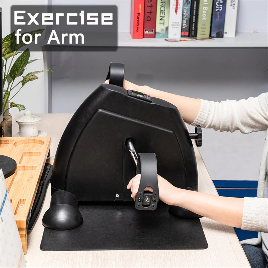 Home Use Hands and Feet Trainer Mini Exercise Two-wheeler Black