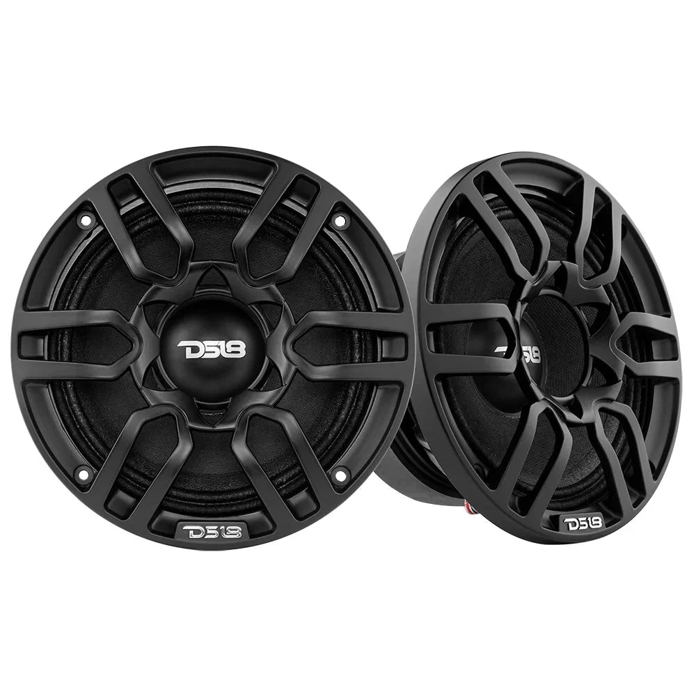 DS18 PRO Universal 6.5 " Inch Plastic Speaker Grill Covers White (Set of 2)
