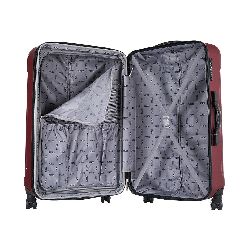 DUKAP Intely 2-Piece Plastic Luggage Set Wine (DKINT0SM-WIN)