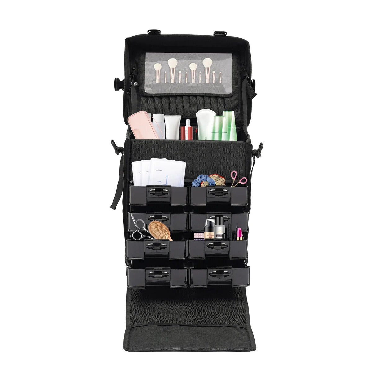 PRO Rolling Makeup Train Case Cosmetic Trolley Makeup Storage Modern