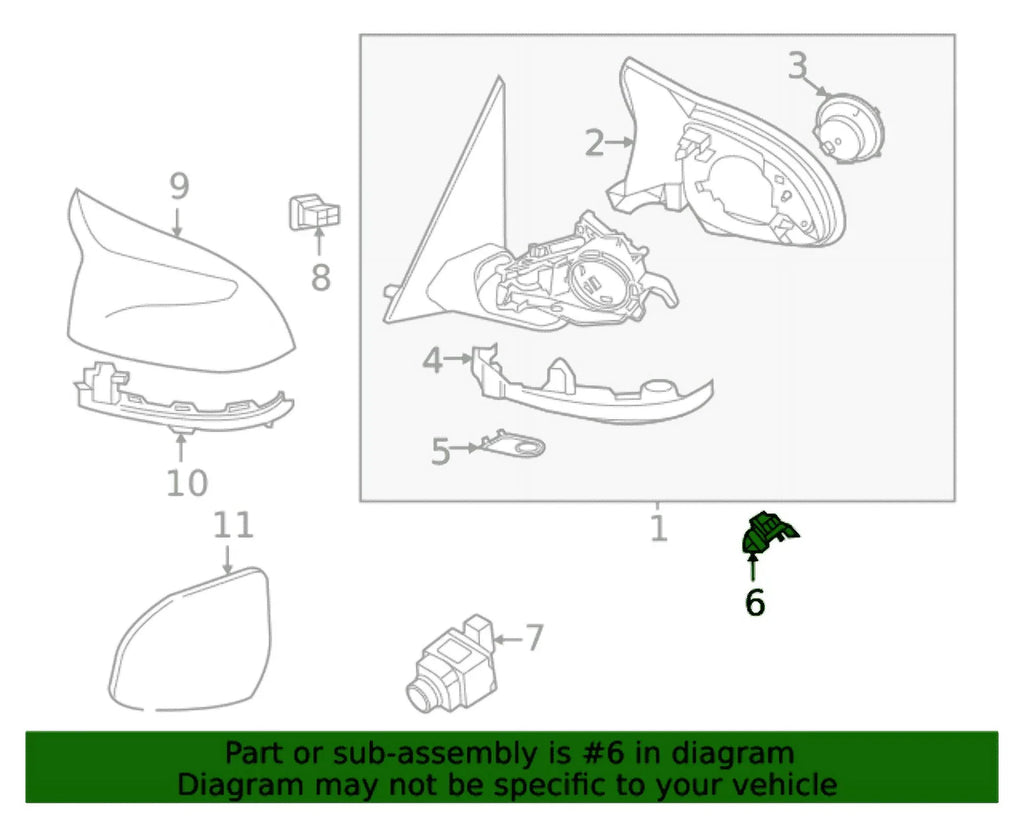 New Genuine BMW Set Of Camera Mounts For Ext (2020-2022) OE 51168496622