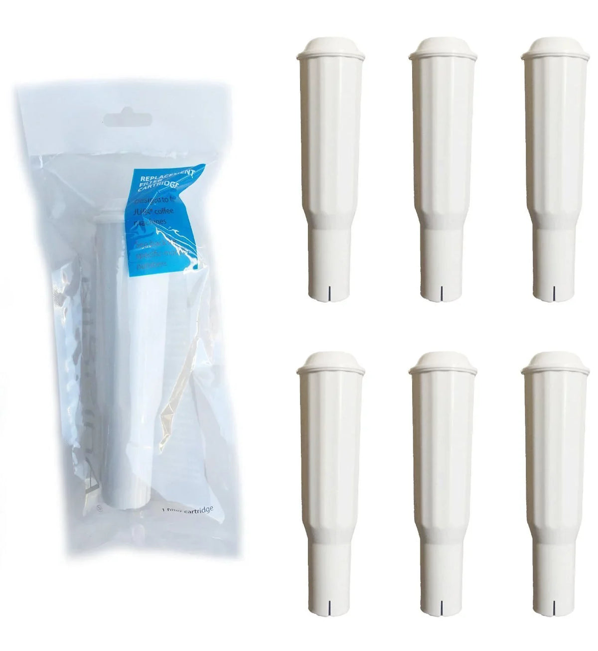 Jura 64553 Clearyl Coffee Maker Water Filter Cartridge Replacement by NISPIRA, 6 Filters