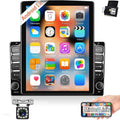 Podofo Double 2 Din 9.7 inch Vertical Touch Screen Car Stereo Radio Android 12 Mirror Link GPS Navi Bluetooth Wifi GPS FM USB with Backup Camera