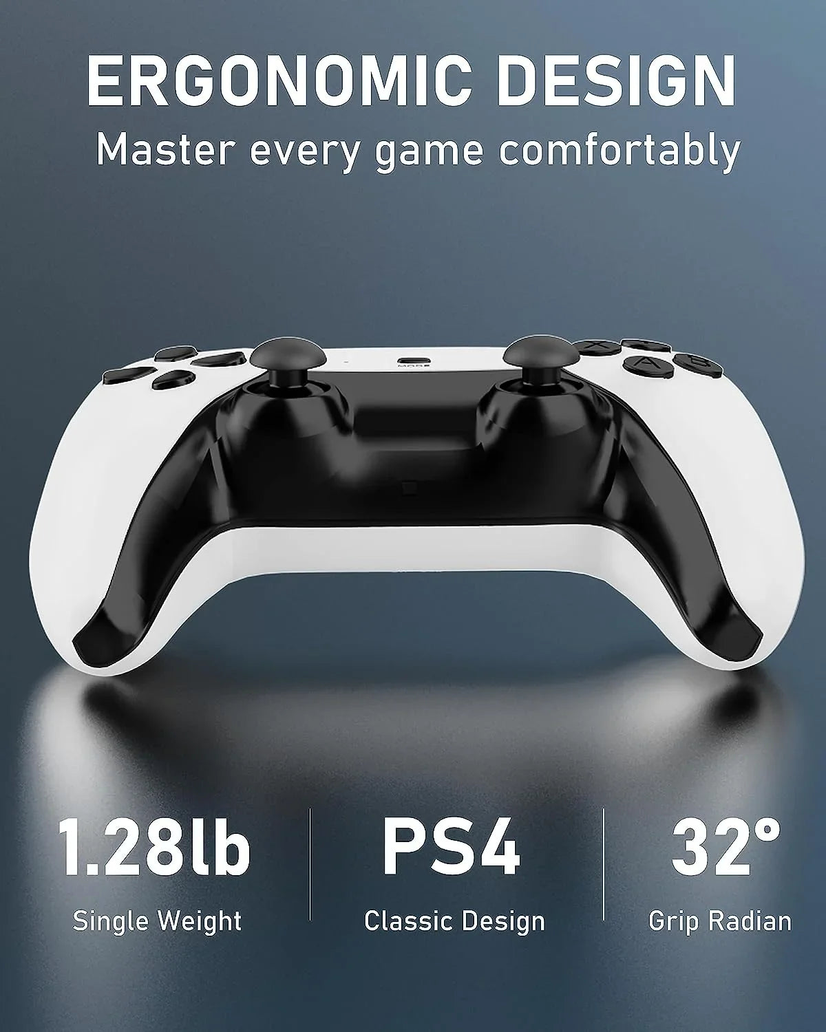 New dual joystick console controller, TV HDMI HD 4K TV console PS1 double play controller, more than 20,000 games, 4K HDMI output and wireless controller relive classic games.