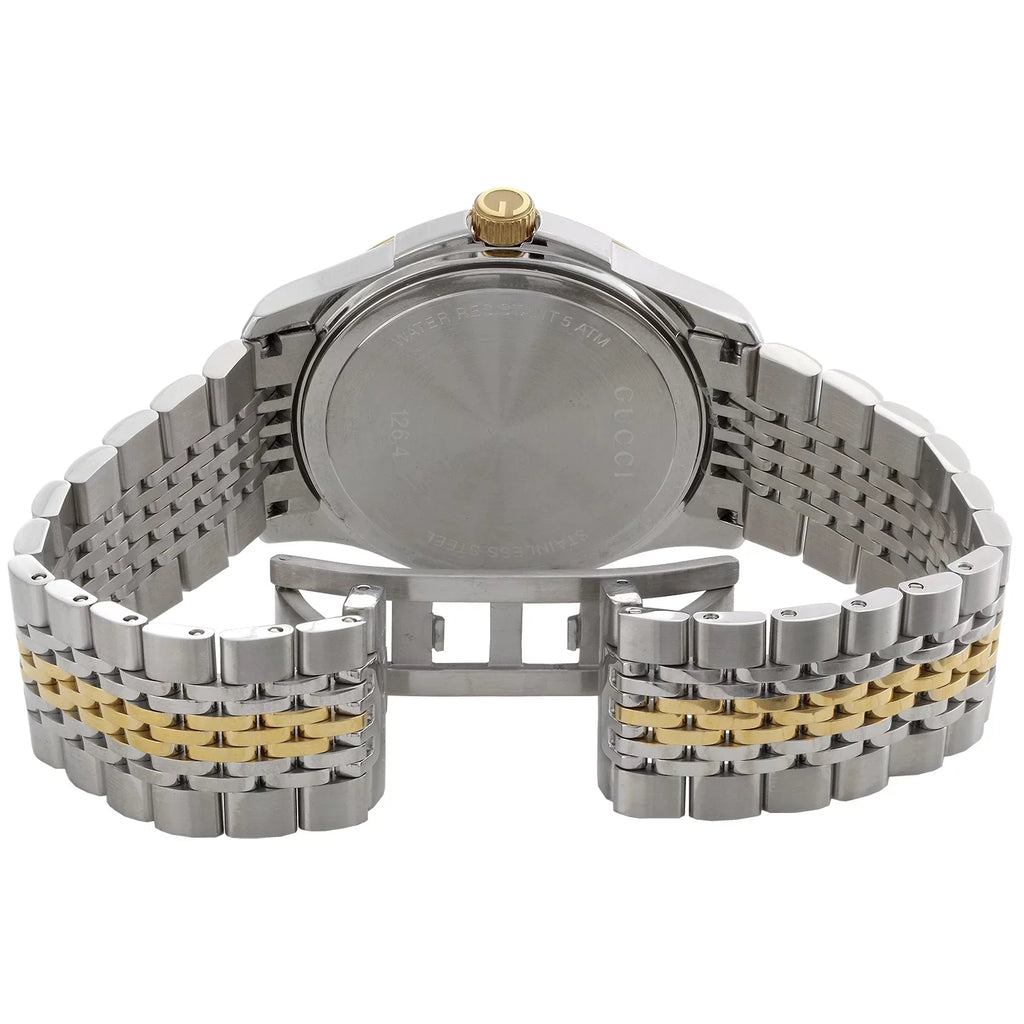 Gucci Ya126409 Diamond Watch G-Timeless 38mm Two Tone Yellow S. Steel PVD 2 CT.