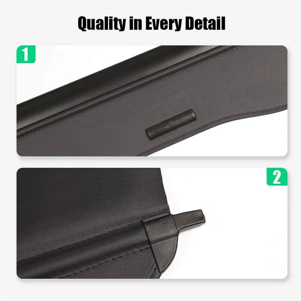 Fit 2010-2014 Subaru Outback Retractable Cargo Cover for 2010 2011 2012 2013 2014 Subaru Outback Manual Tailgate Wagon Accessory Rear Trunk Privacy Shield Shade, Black