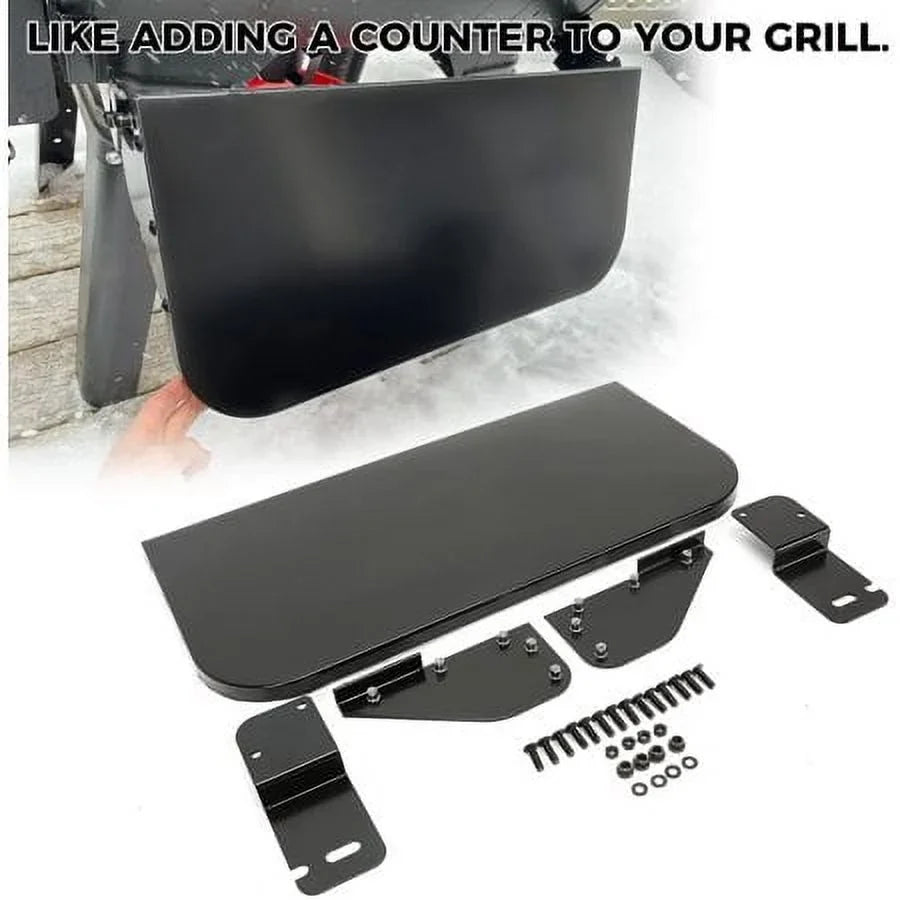 Kojem Folding Shelf for All 24" Camp Chef Grills Pellet Grille Front Shelf Powder Coated Steel Replaces PGFS24 Black