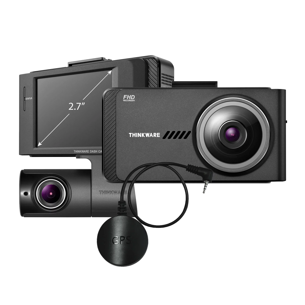 THINKWARE X700 Dual Dash Cam Front and Rear Camera for Cars, 1080P FHD, Dashboard Camera Recorder with G-Sensor, Car Camera W/Sony Sensor, GPS, Night Vision, 16GB, Optional Parking Mode