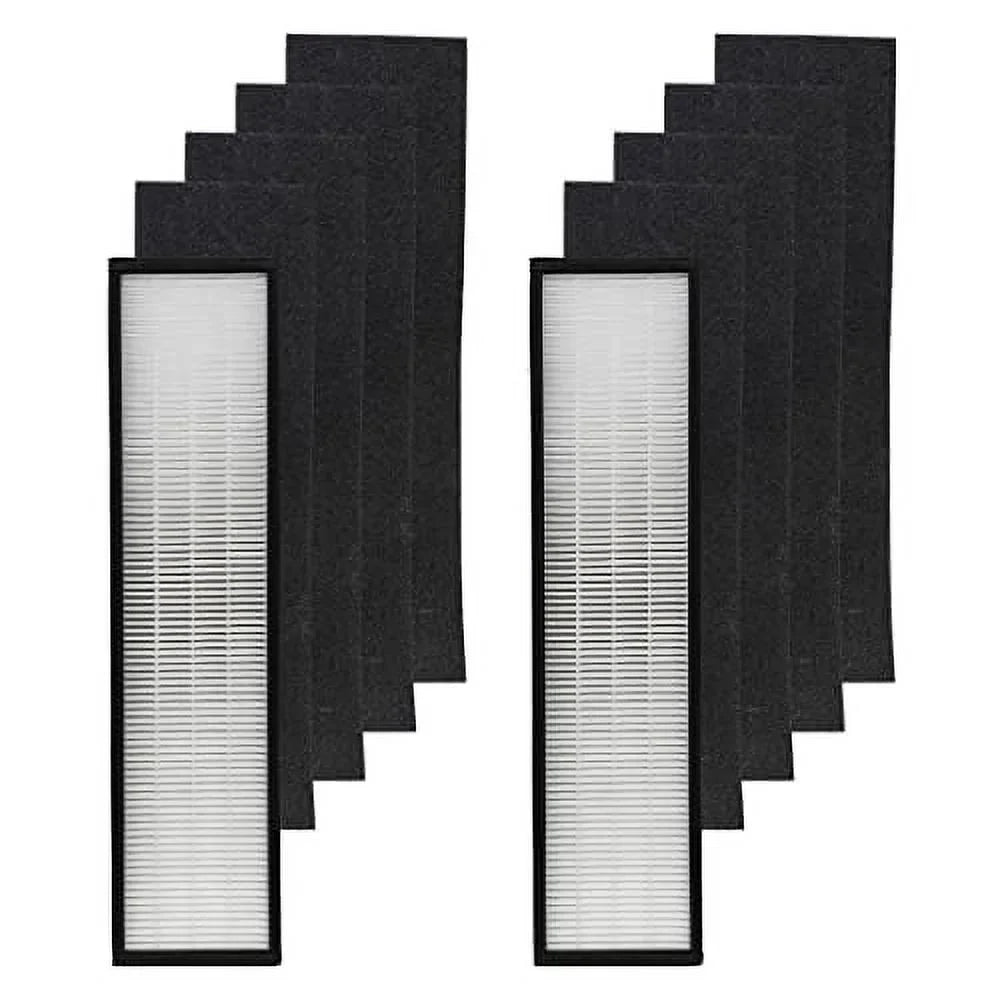 Filter-Monster – Replacement HEPA Filter with 4 Carbon Pre-Filters Set, 2 HEPA and 8 Carbon Filter Pack - Compatible with GermGuardian FLT5000 Air Purifier Filter Size C