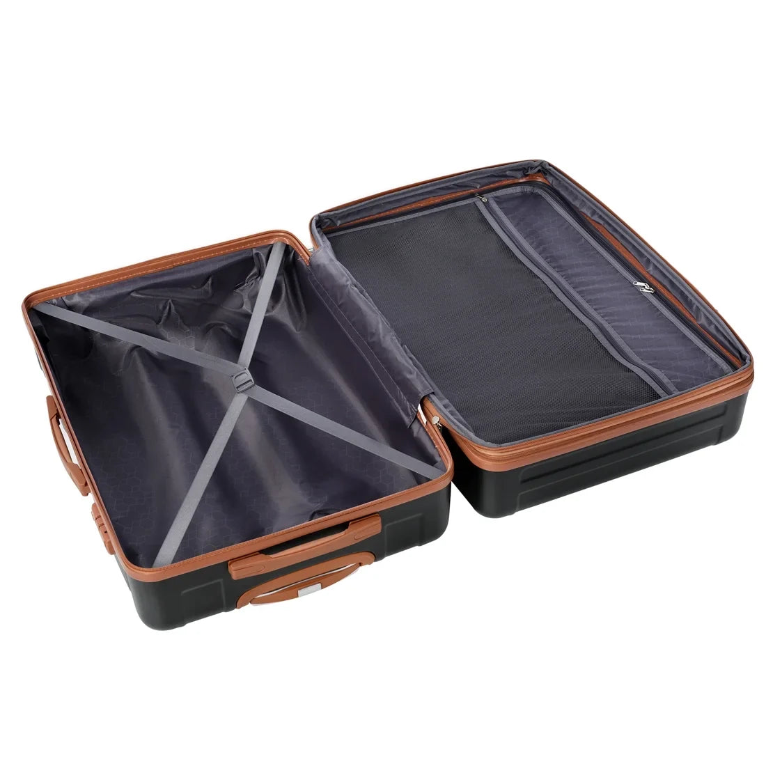 Yone jx je Luggage 3 Pcs Suitcase Set, ABS Hardside Suit case with Spinner Tires Lightweight TSA Lock, 20/24/28 Inch,Black