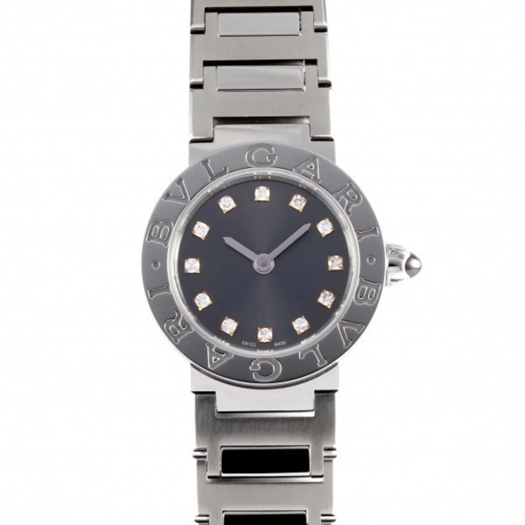 Pre-Owned Bulgari BVLGARI BBL23C6SS/12 gray dial watch ladies (Good)