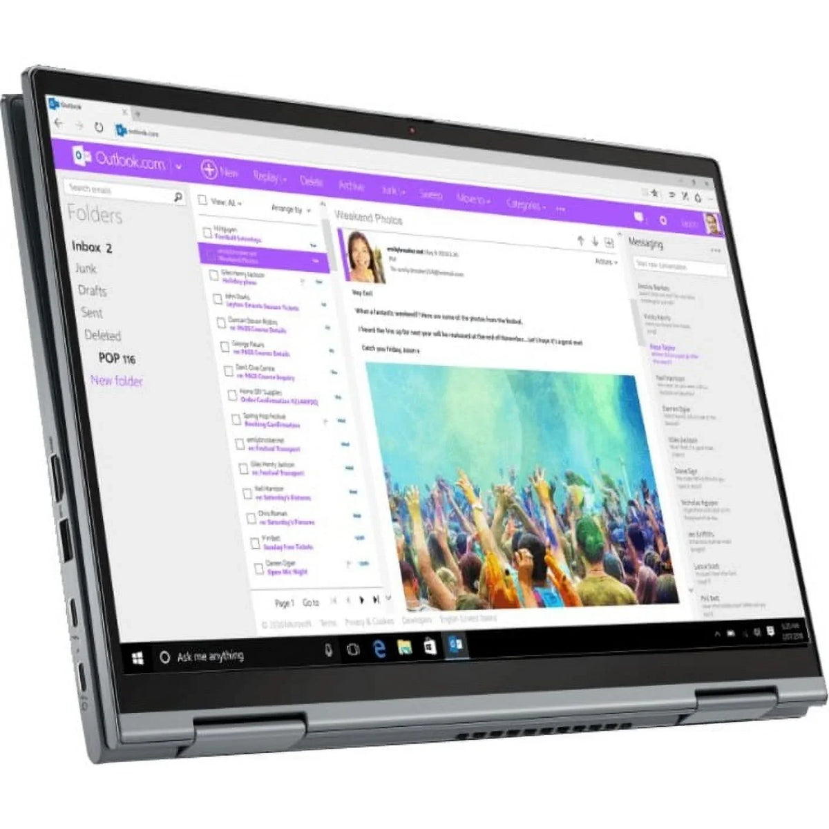 Lenovo ThinkPad 14" Touchscreen 2-in-1 Laptop, Intel Core i5 i5-1135G7, 256GB SSD, Windows 10 Pro, 20XY002WUS