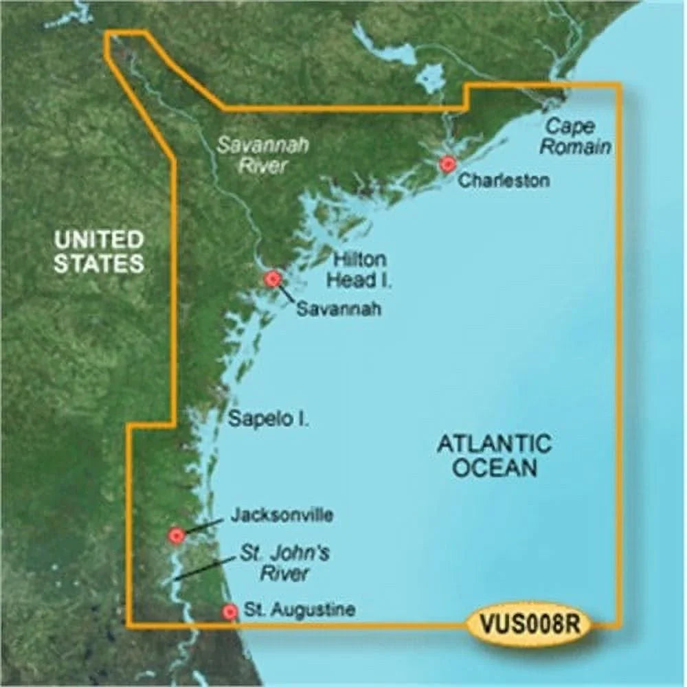 Garmin BlueChart® g3 Vision® HD - VUS008R - Charleston to Jacksonville - microSD™/SD™