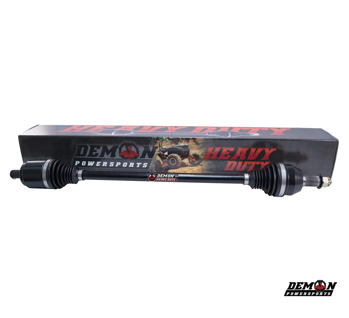 Demon Powersports Rear Left Heavy Duty Lift Kit Axle (2013-21) Can Am Outlander/Renegade, Unique Boot On Terrain for Heat Reduction, Larger Angles for 6” SUPER ATV Lift Kit (Gen2) / 6” CATVOS Lift Kit