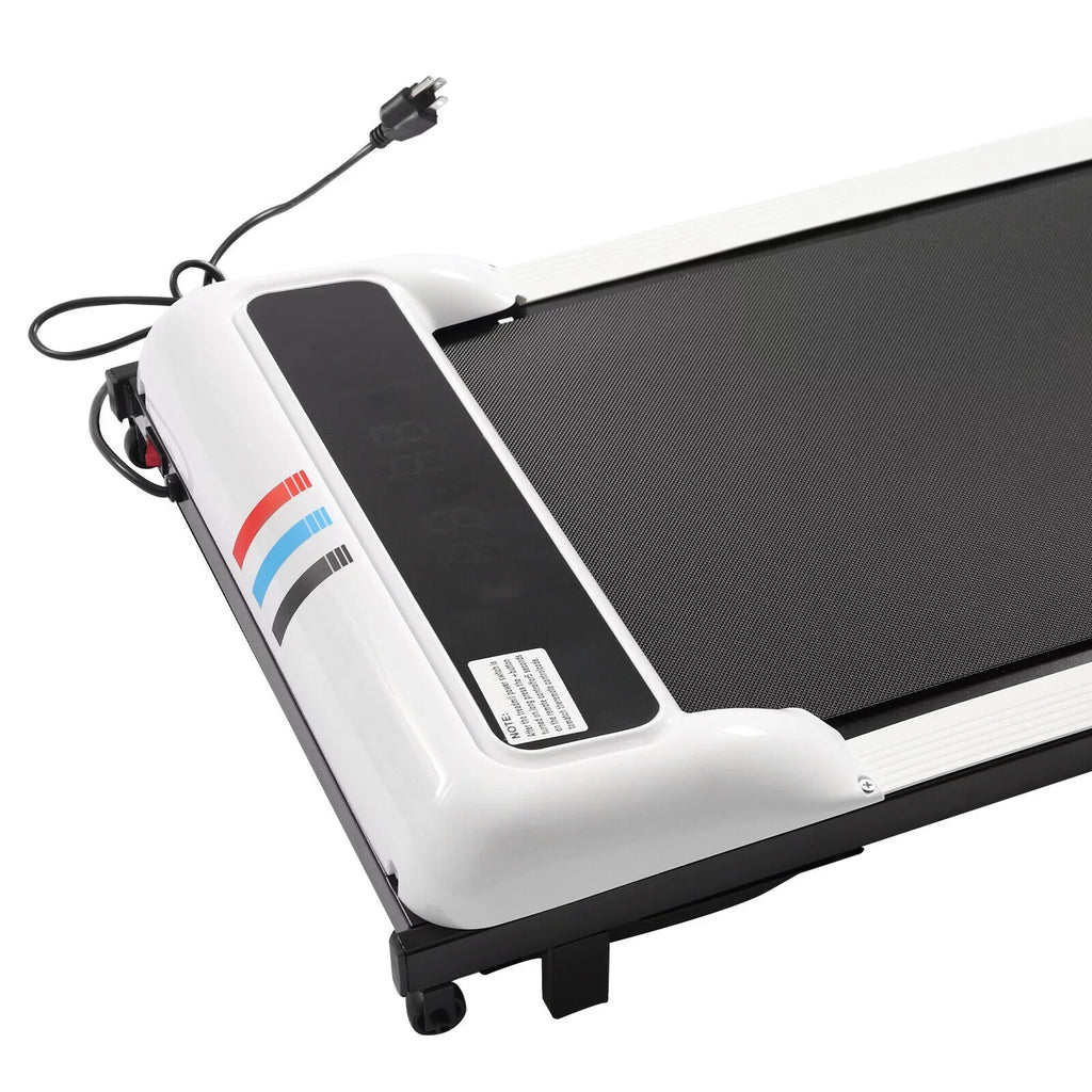 ZhdnBhnos 600W 2.25HP Electric Home Treadmill 2 in 1 Under Desk Walking Jogging Pad Portable Motorized Fitness Running Machine Remote Control