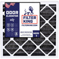 Filter King 20x22.25x1 Air Filter | 4-PACK | Carbon MERV 8 HVAC Pleated A/C Furnace Filters | MADE IN USA | Actual Size: 20 x 22.25 x .75"