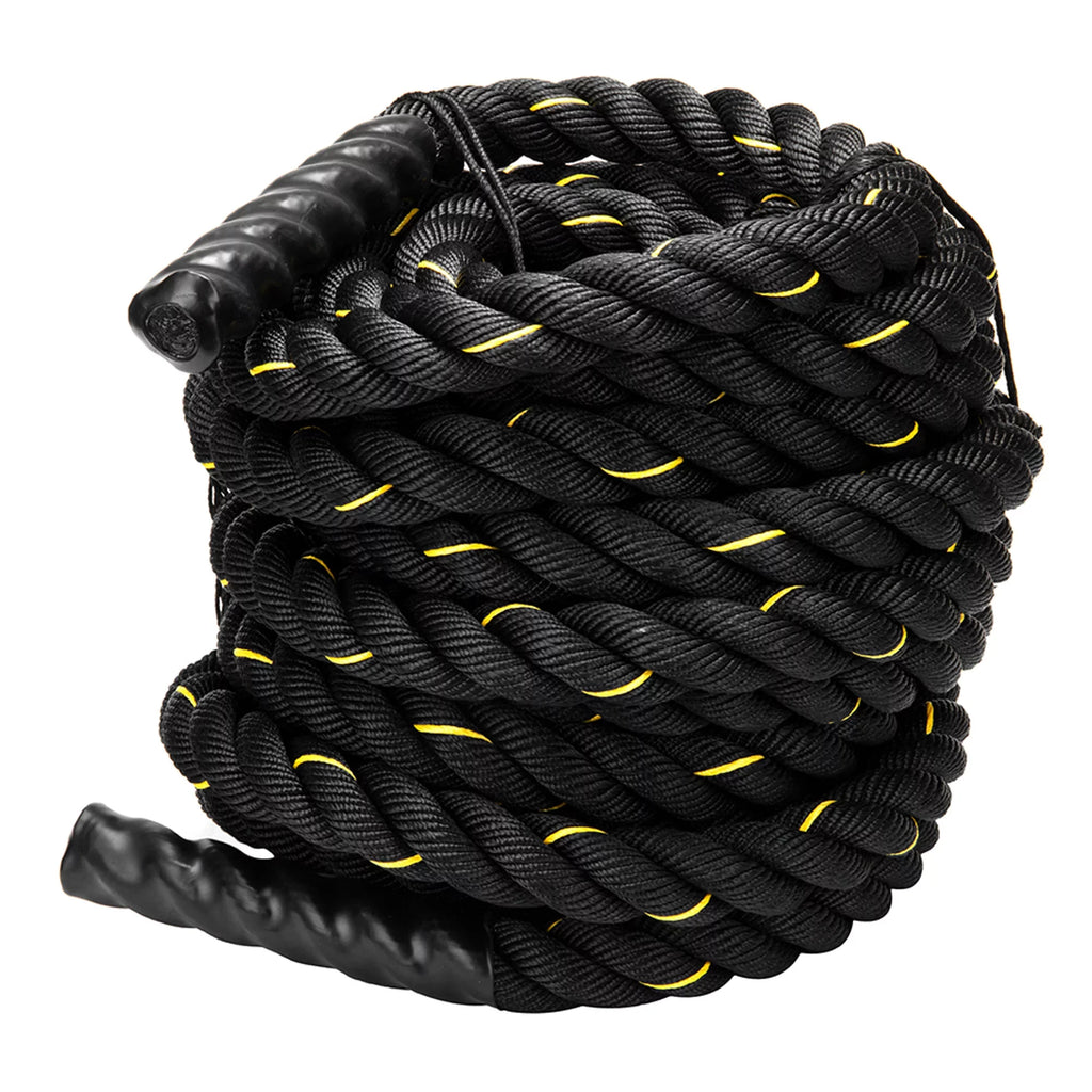 NK 1.5'' width 49.2ft Length, Heavy Training Undulation Rope: Polydac Strength & Conditioning Heavy Gym Battle Ropes - Cardio, Cross Training, Weight Training &