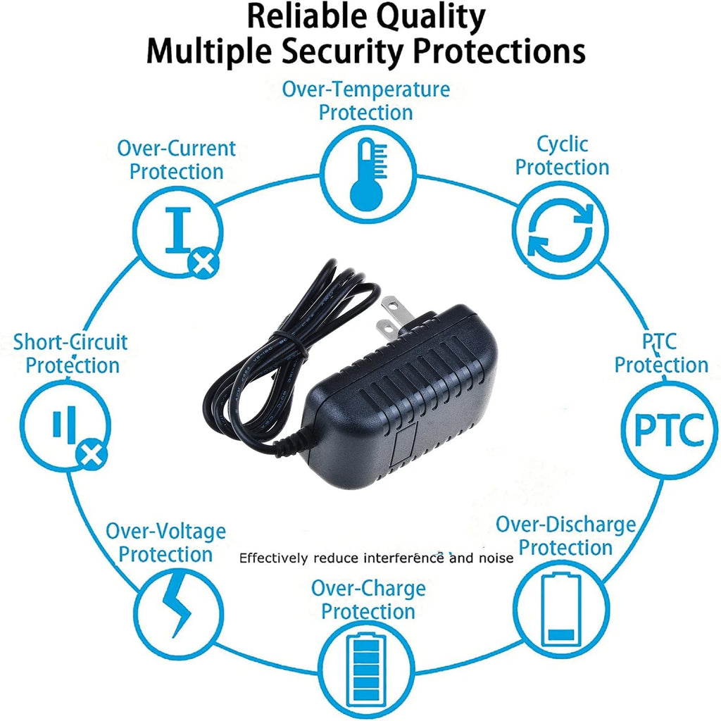 K-MAINS 6V AC/DC Adapter Replacement for Precor 842 842ies C842 R C842i C846i C846 Elliptical Laid-back Two-wheeler Version 1 6VDC 6 Volt DC6V Output Power Supply Cord (NOT 12V output.)