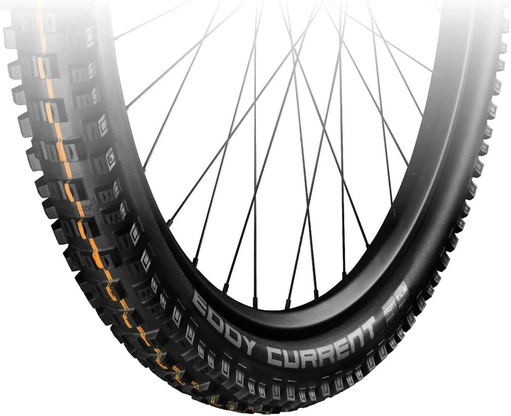 Eddy Current EMTB/MTB And Enduro Tubeless Folding Front Cycle Tire | Multiple Sizes | Evolution, Super Trail, Addix Soft | Black