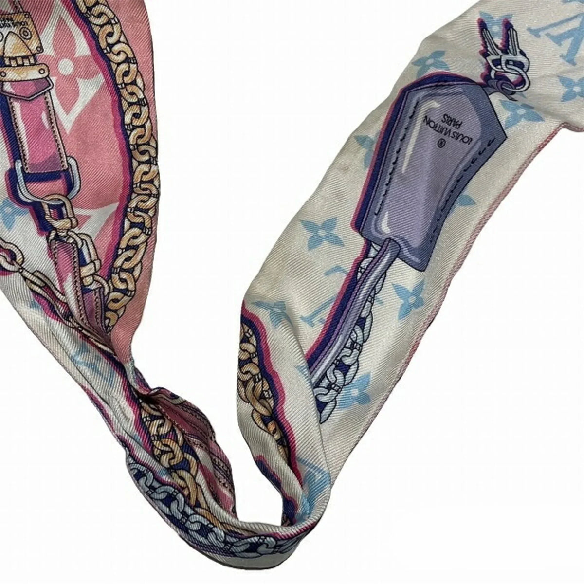Pre-Owned Louis Vuitton Bandeau BB Ultimate Silk Bandana Scarf M76677 Women's Accessories (Good)