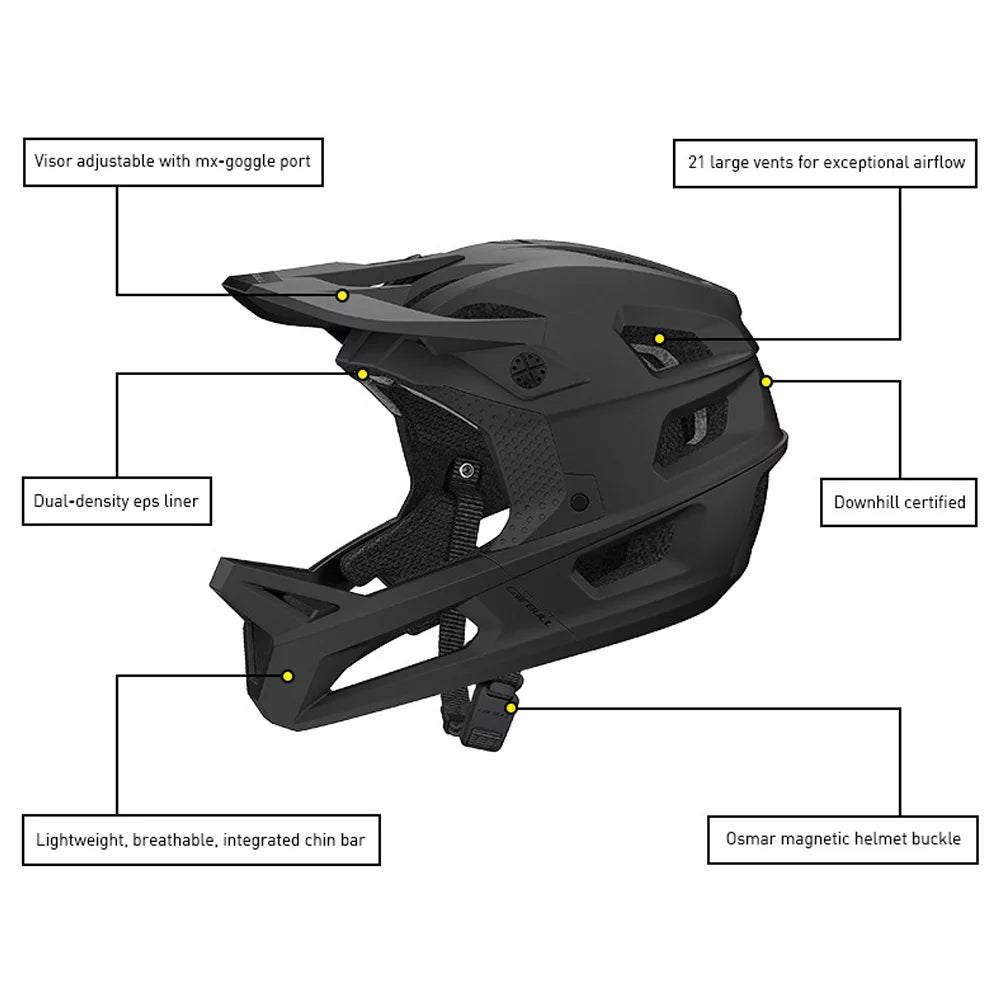 Cycling Helmet,Mountain Bicycle Safety And Mtb Helmet Adjustable Visor Bicycle With Helmet Enhanced Safety Helmet - Mountain Visor Downhill And Ideal Off-road Adventures Downhill And Freeride