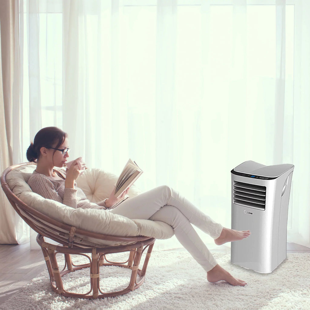 HomePointe S2 Series 5,000 BTU Portable Air Conditioner Cooling Fan Unit
