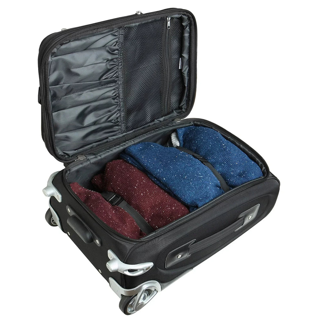 MOJO Black Arkansas Razorbacks 21" Softside Rolling Carry-On Suitcase