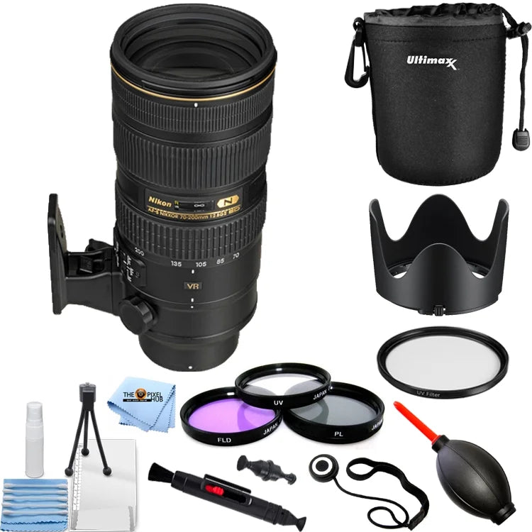 Nikon AF-S NIKKOR 70-200mm f/2.8G ED VR II Lens - PRO BUNDLE