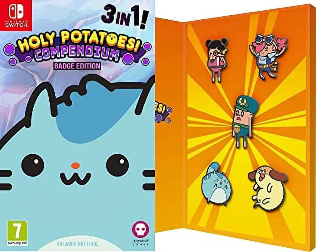 Holy Potatoes Compendium Badge Edition Limited Run 3 Game Collection Nintendo Switch