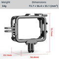 Ferbao Aluminum Alloy Frame Cage Compatible with Insta360 GO 3,Metal Protective Housing Camera Case Frame Shell