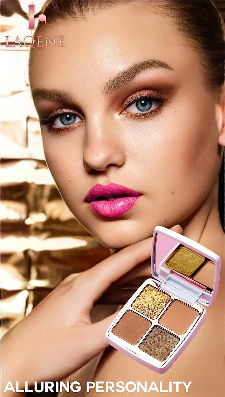 LAQENE Luxury Line: Eyeshadow - Moroccan Red City - Unforgettable Eyes. You look so beautiful. Ultra-Creamy Prismatic Color - Mysterious, Inviting, Must-Have. Rich Three-Dimensional Impressi