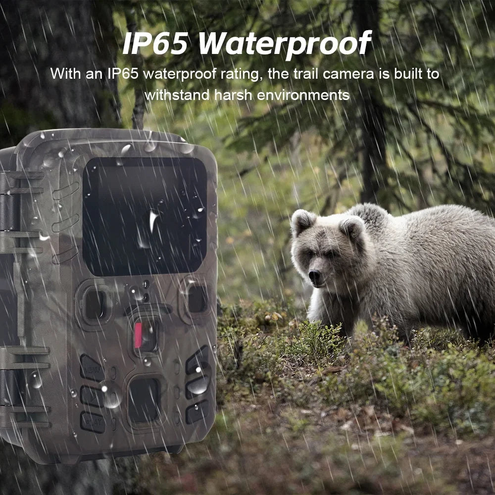 Nebublu Camcorder,0.3S Speed Motion Vision Camera - Observation Camera IP65 Waterproof Speed Camera IP65 Motion 0.3s Speed Waterproof Portable Animal/Plant Vision Motion 0.3s Camera Vision Motion