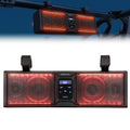 kemimoto UTV Sound Bar 16 Inch ATV SoundBar UTV Sound System SXS Speakers Waterproof Bluetooth Connectivity with Multicolor LED Lighting Compatible with Polaris RZR Ranger Can-Am Defender Maverick