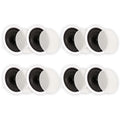 Theater Solutions TS80C In Ceiling 8" Speakers Surround Sound Home Theater 4 Pair Pack