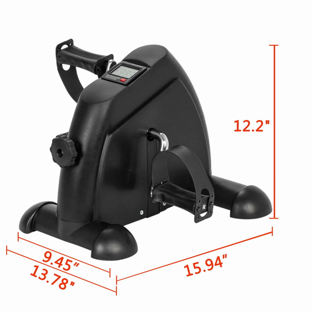 Home Use Hands and Feet Trainer Mini Exercise Two-wheeler Black