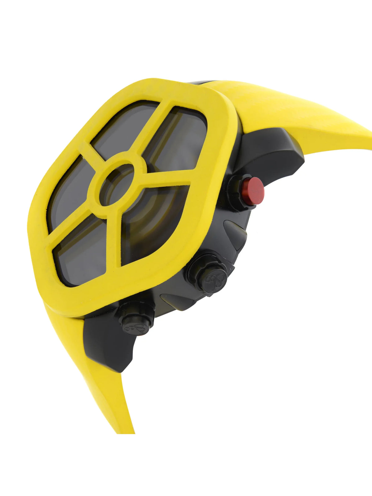 Jacob & Co. Ghost Steel Carbon Bezel Yellow Quartz Watch GH100.11.NS.PC.ANH4D