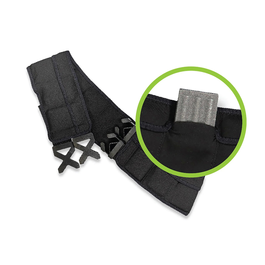Power Wearhouse 'Voted Most Easy' Power Fitness Unisex Weighted Belt, 5lbs variable weight with New! Cooling Technology.