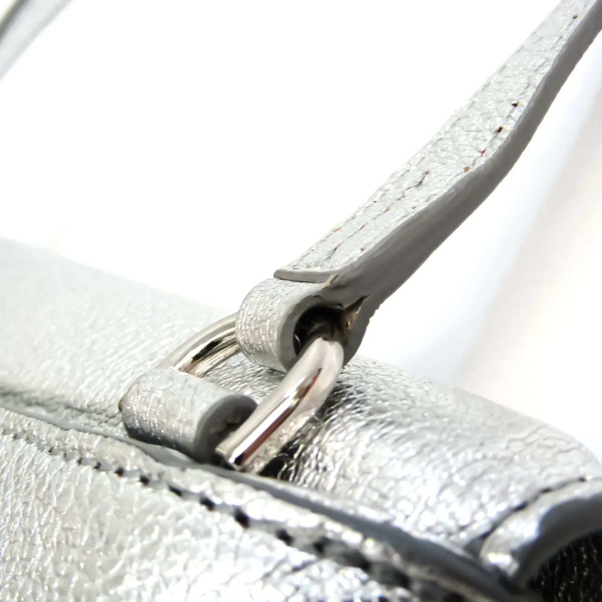 Pre-Owned Givenchy Duetto BB500VB01C Women's Leather Shoulder Bag Beige,Silver (Good)