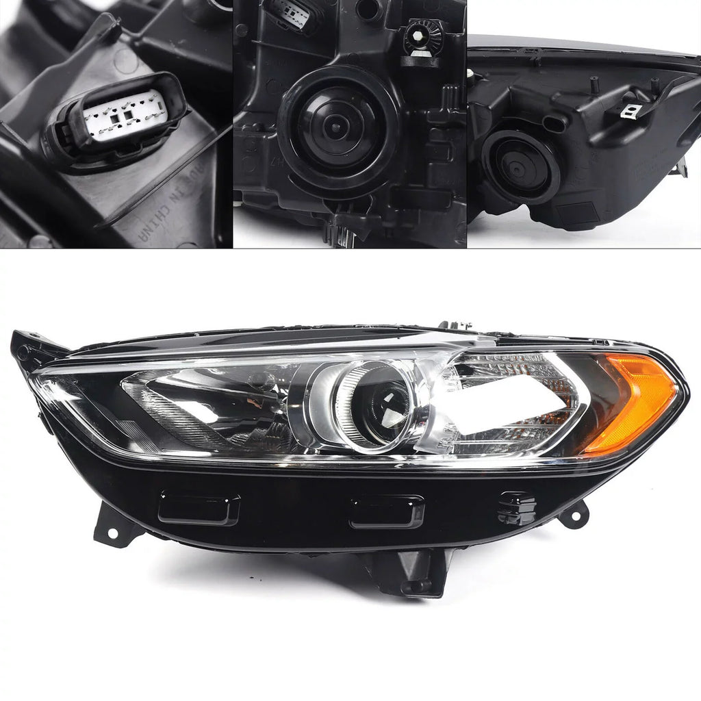 Halogen Headlight Left Driver Side Headlamp Assembly For Ford Fusion 2013-2016 Headlight Light Lamp LH Driver Side