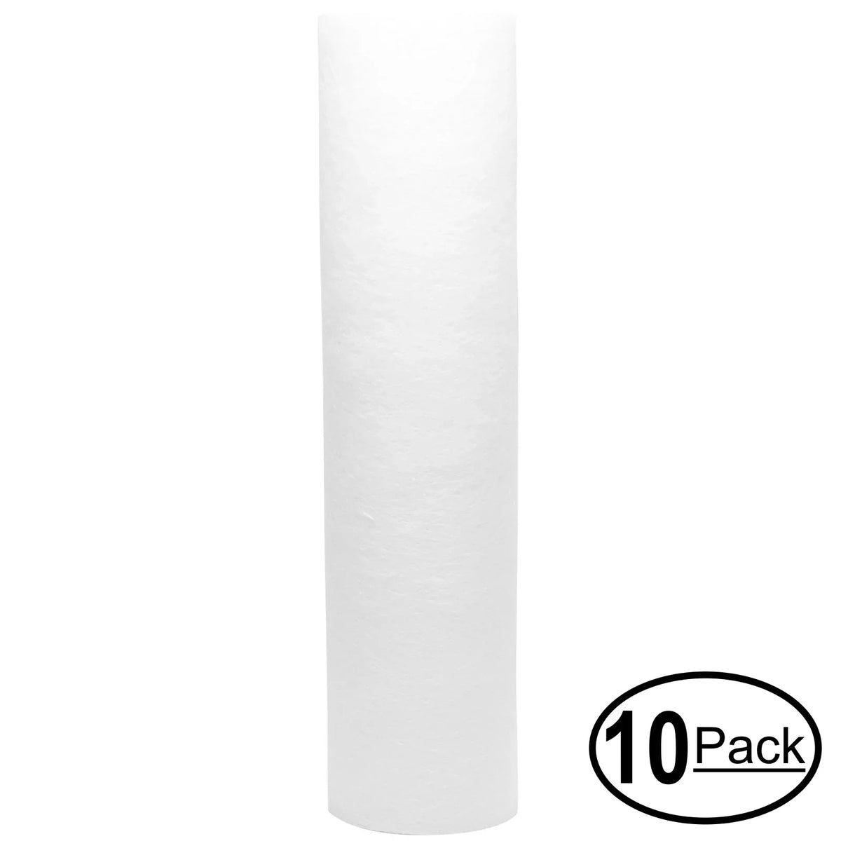 10-Pack Replacement for iSpring HC12 Polypropylene Sediment Filter - Universal 10-inch 5-Micron Cartridge for iSpring 123Filter Slimline Water Filter Housing Clear 10 #HC12 - Denali Pure Brand