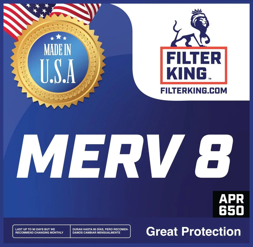 Filter King 23x58.5x1 Air Filter | 4-PACK | MERV 8 HVAC Pleated A/C Furnace Filters | MADE IN USA | Actual Size: 23 x 58.5 x .75"