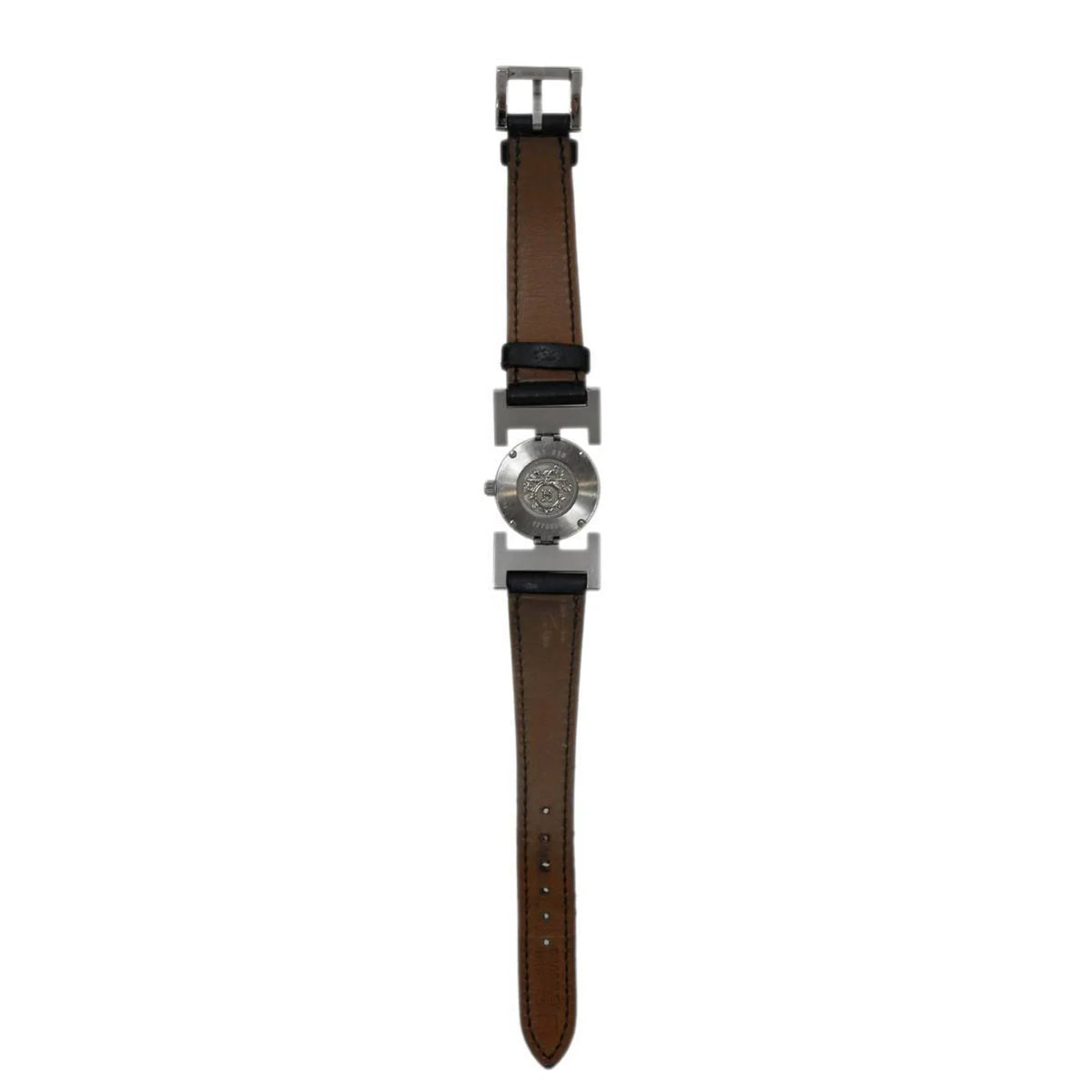 Pre-Owned HERMES Hermes paprika ladies quartz watch SS PA1.210 (Good)