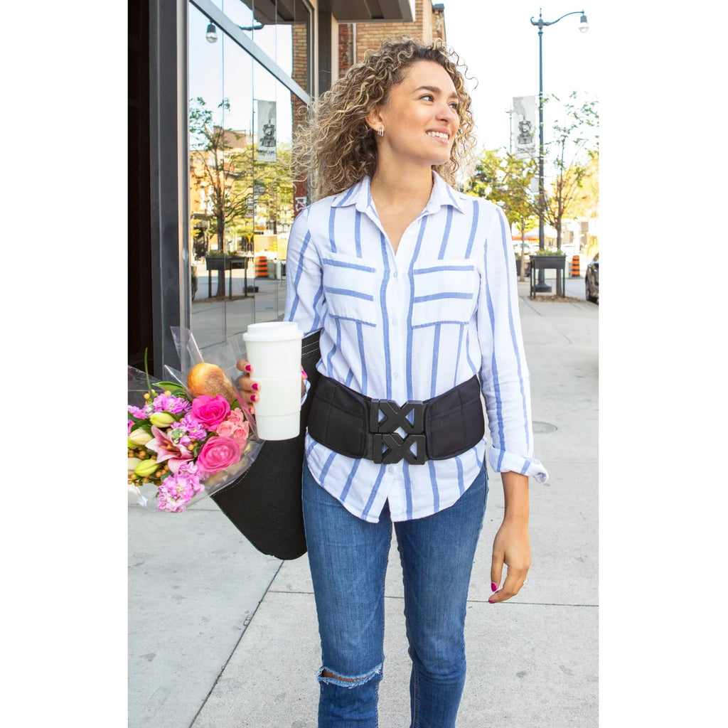 Power Wearhouse 'Voted Most Easy' Power Fitness Unisex Weighted Belt, 5lbs variable weight with New! Cooling Technology.