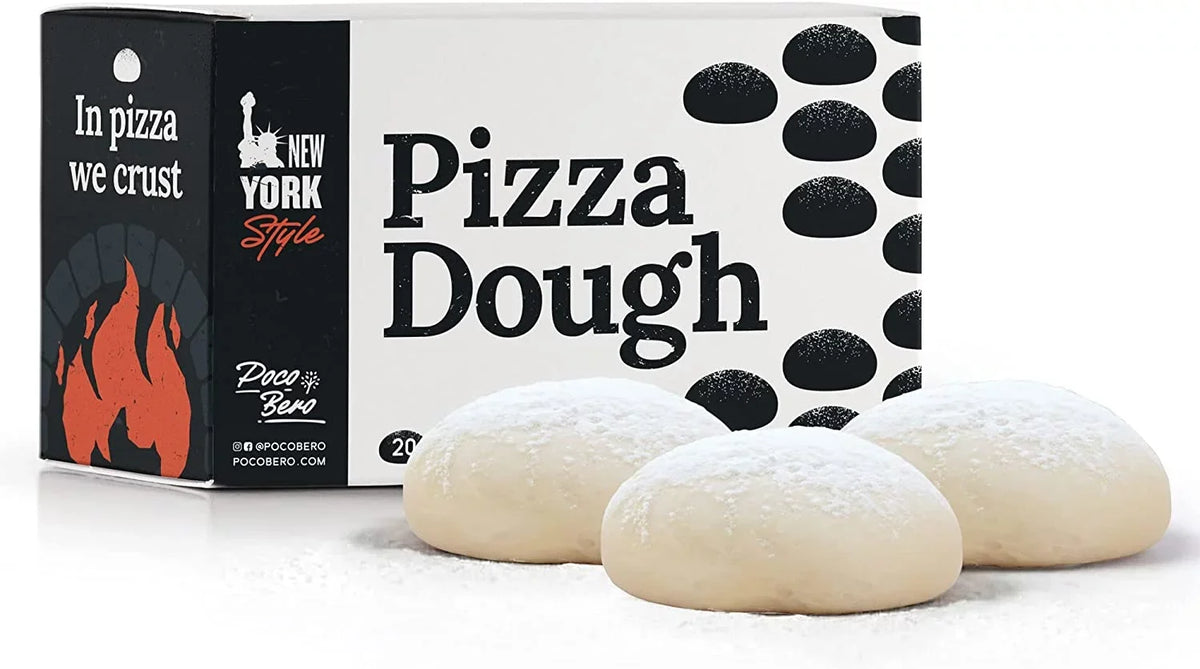 Pizza Dough – 20 x 10 oz Frozen Pizza Dough Balls – Perfect Pizza Oven Accessories for 12-inch Pizzas – Fresh NY Style Pizza – Works in Pizza Oven and Conventional Oven