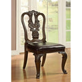 Furniture Of America IDF-3319W-SC Woden Side Chair- 2 Pack - Brown Cherry