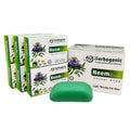 HERBOGANIC Neem Herbal Soap with Black Seed Oil | Natural Bar Soap for Face and Body | Vegan and Natural | Infused with Neem for Men and Women | 5 oz. (Pack of 6)