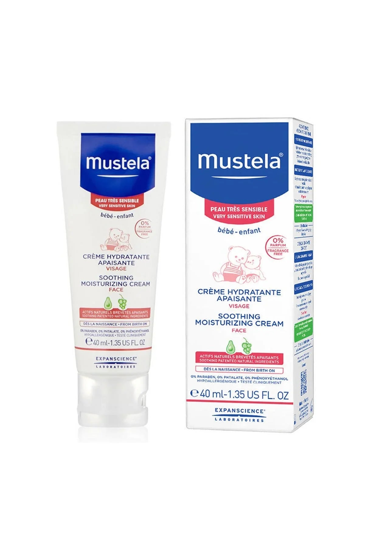 MUSTELA SOOTHING MOISTURIZING FACE CREAM 40 ML