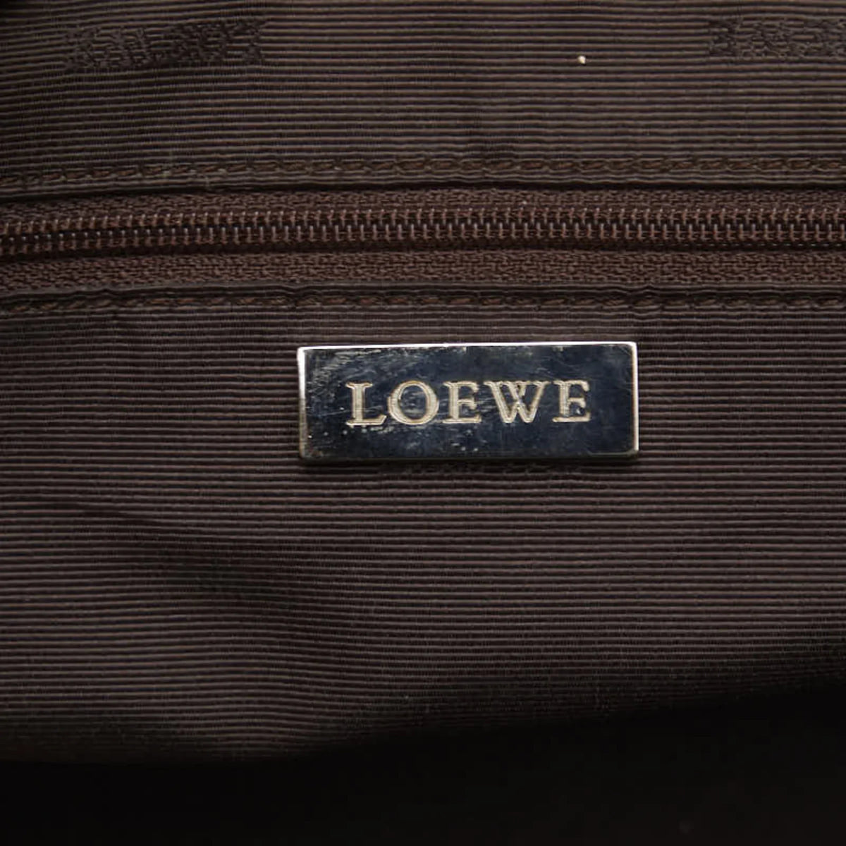 Pre-Owned LOEWE Handbag White Cream Yellow Leather Ladies (Fair)